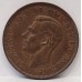AUSTRALIA 1941 . ONE 1 PENNY . VARIETY . SOFT DATE and PART OF LEGEND